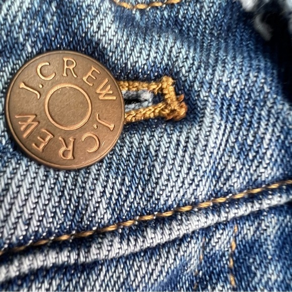 J. Crew Essential Straight Jean Raw Hem Button Fly Size 25 - Picture 5 of 13